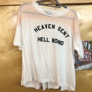 Wildfox heaven sent hell bound tee NWOT
